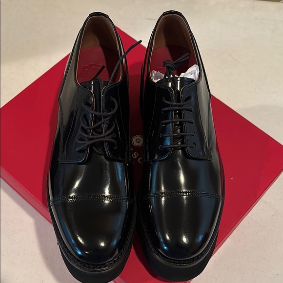 NIB-GRENSON KENNEDY Women Captoe Derby BLACK, Size:6.5(UK) - Picture 6 of 13